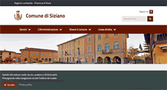 Desktop Screenshot of comune.siziano.pv.it